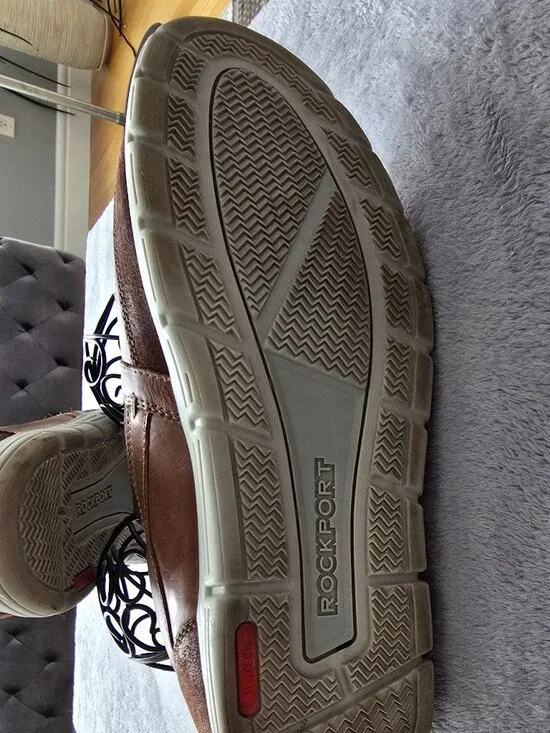 ROCKPORT slip on brown Leather and sued upper - Picture 4 of 11